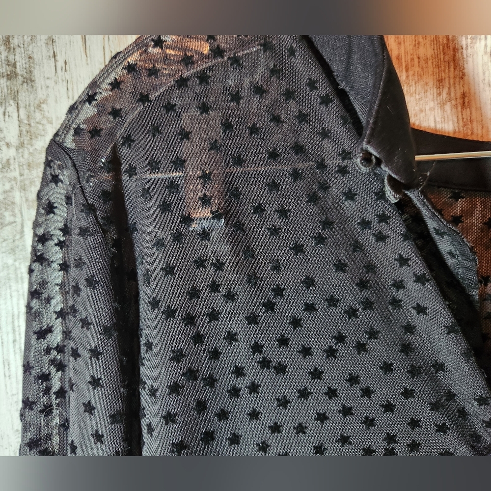Torrid Black Star Pattern Blouse - image 7